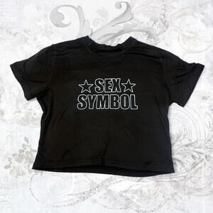 Women's Black and Grey Tshirt